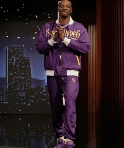 Snoop Dogg Jimmy Kimmel Live Purple Tracksuit