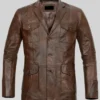 Spanish Dark Brown Leather Blazer