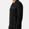 Suede Motorcycle Biker Black Leather Jacket For Mens