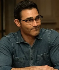 Superman and Lois S04 Clark Kent Blue Denim Shirt