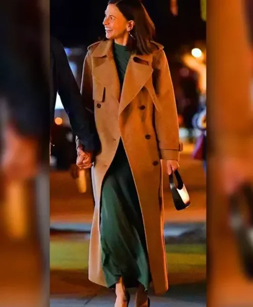 Sutton-Foster-LA-Dinner-Date-Brown-Coat