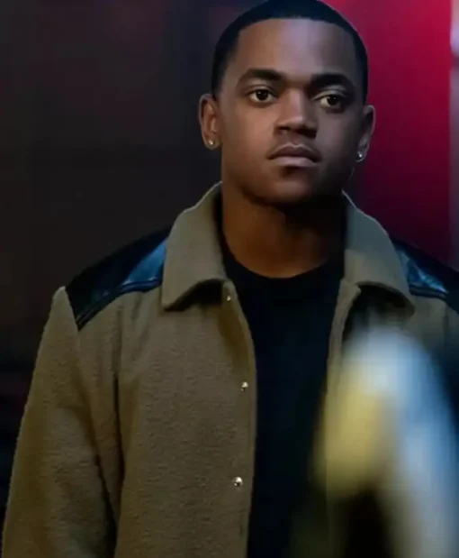 Tariq St Patrick TV Series Power Book II Ghost Season 3 Michael Rainey Jr. Brown Varsity Jacket