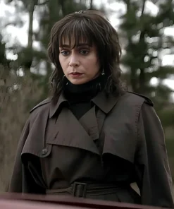 The Penguin 2024 Cristin Milioti Brown Trench Coat