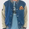 The Pooh Blue Denim Varsity Jacket