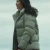 The Recruit Hannah Copeland Green Puffer Jacket