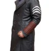 The Suicide Squad Captain Boomerang Black Leather Mid Length Coat