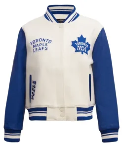 Toronto Maple Leafs Classic Wool and Leather Varsity Jacket