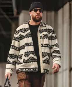 Travis Kelce Maja Black And White Jacket