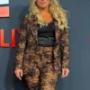 WWE NXT 2025 Sarah Schreiber Red Carpet Lace Suit