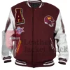 Buy Now Washington Commanders Mashup Maroon Varsity Jacket For Unisex