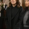 Zosia-Mamet-Laid-Series-Black-Wool-Peacoat