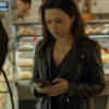 An Unexpected Valentine Lacey Chabert Biker Jacket