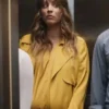 Ava Bartlett Based on a True Story 2023 Kaley Cuoco Yellow Trench Coat