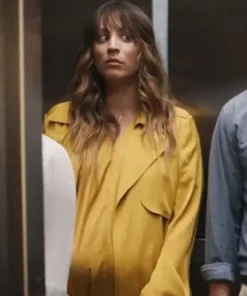 Ava Bartlett Based on a True Story 2023 Kaley Cuoco Yellow Trench Coat