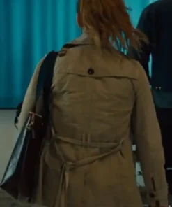 Ava Bartlett TV Series Based On A True Story 2023 Kaley Cuoco Cotton Grey Peacoat