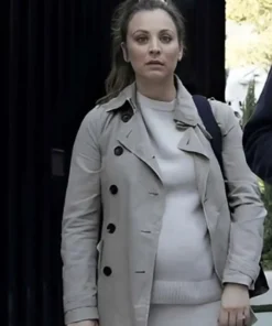 Based On A True Story 2023 Kaley Cuoco Grey Peacoat