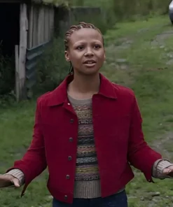 Black Mirror S06 Myha’la Herrold Red Jacket