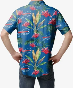 Buffalo Bills Victory Vacay Button Up Shirt Back