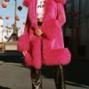 Buy Elsbeth Tascioni TV-Series Elsbeth Season 02 Carrie Preston Pink Fur Coat For Unisex