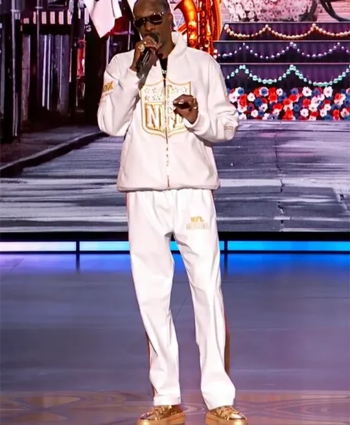 Buy Now 14th Annual Honors Snoop Dogg NFL White Tracksuit For Unisex