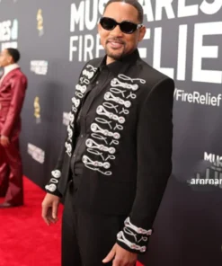 Buy Now 67th Annual Grammy Awards 2025 Will Smith Military Black Jacket For Unisex