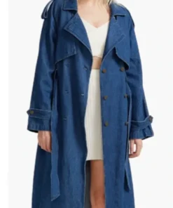Buy Now Aisha Dee TV-Series Apple Cider Vinegar 2025 Chanelle Denim Trench Coat For Unisex