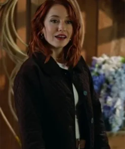 Buy Now Casey Movie The Wish Swap 2025 Emily Tennant Brown Quilted Jacket For Unisex