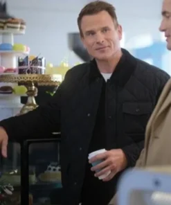 Buy Now Chad Movie Reality Bites A Hannah Swensen Mystery 2025 Victor Webster Black Quilted Jacket For Unisex