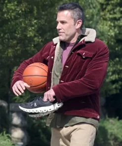 Buy Now Christian Wolff The Accountant 2 Ben Affleck Maroon Corduroy Jacket For Unisex