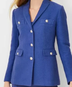 Buy Now Kathy Bates TV-Series Matlock Season 01 Madeline Matlock Blue Tweed Jacket For Unisex