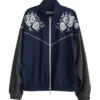 Buy Now Kim Tae-Hwan TV-Series Singles Inferno Season 04 Floral Embroidered Track Jacket For Unisex