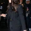 Buy Now New York City Emilia Perez Screening Selena Gomez Black Coat For Unisex
