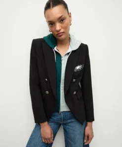 Buy Now Philadelphia Eagles Veronica Beard Black Dickey Blazer For Men And Women