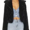 Buy Now Reylynn Caster TV-Series The Young And The Restless 2025 Faith Newman Black Fur Jacket For Unisex