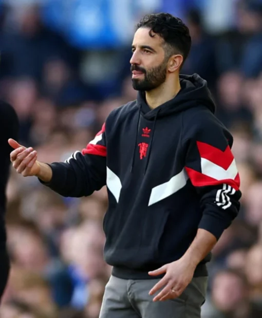 Buy Now Ruben Amorim 2025 Manchester United Black Hoodie For Men And Women