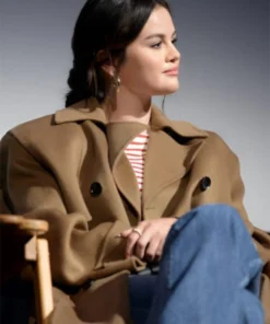 Buy Now Selena Gomez Film Emilia Pérez 2024 Jessi Oversize Brown Trench Coat For Unisex