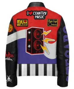 Buy Now Stegaro Piano I Love Country Music Leather Jacket For Unisex
