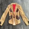 Buy Now The Today Show 2025 Sabrina Carpenter Patched Brown Corduroy Blazer For Unisex