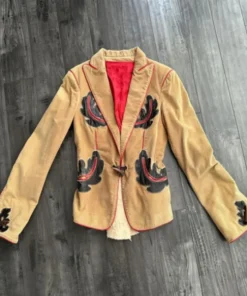 Buy Now The Today Show 2025 Sabrina Carpenter Patched Brown Corduroy Blazer For Unisex