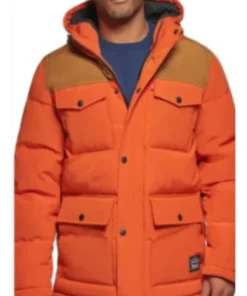 Buy Now Utkarsh Ambudkar TV-Series Ghosts US Season 03 Jay Orange Parka Coat For Unisex
