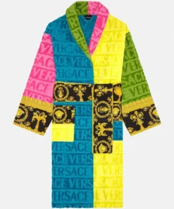 Buy Now Versace Multicolor Bath Robe For Unisex