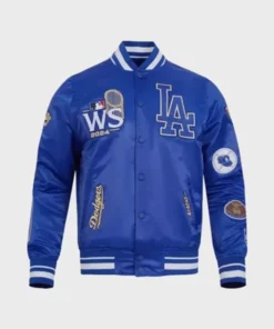 Buy Now World Series Champions Los Angeles Dodgers 2024 Blue Varsity Jacket For Unisex