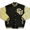 Colorado Buffaloes Black And Beige Varsity Jacket