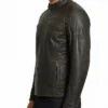 David Distressed Leather Motorcycle Jacket Men