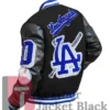 Dodgers Magic Johnson Black Varsity Letterman Jacket