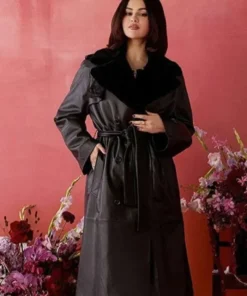 Emilia Pérez Selena Gomez Black Coat