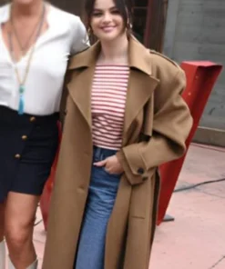 Emilia Pérez Selena Gomez Brown Trench Coat