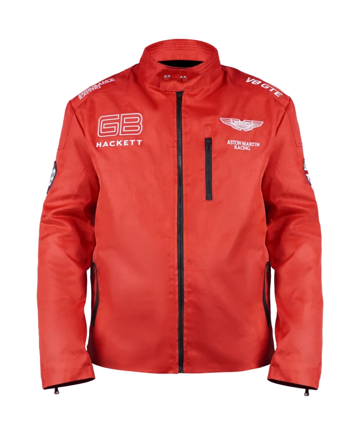 Shop Aston Martin F1 Racing GB Hacket Red Jacket