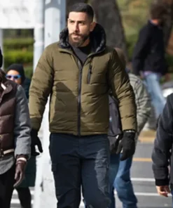 FBI S07 Zeeko Zaki Green Puffer Jacket