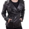 Fashion Wear Women Black Leather Jacket
